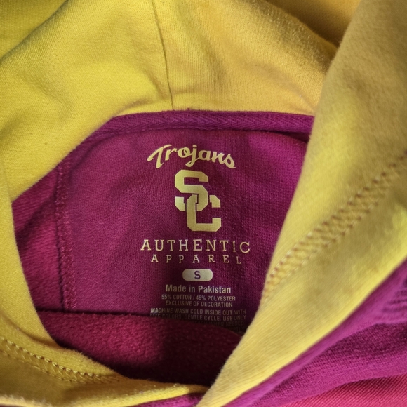 USC Trojans Men's Sz Sm Hoodie NCAA  (Red) - Picture 4 of 7